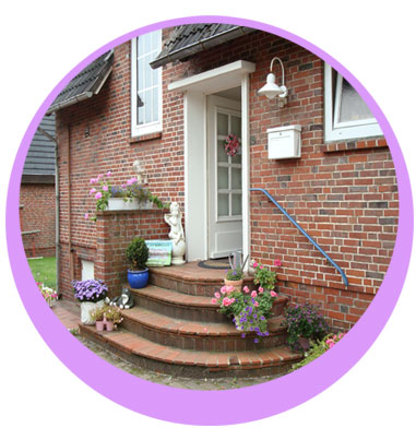 Der Hauseingang Ferienwohnung in Wyk Der Hauseingang Ferienwohnung in Wyk