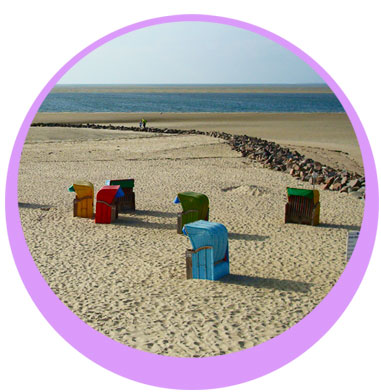 Strandansicht auf Föhr